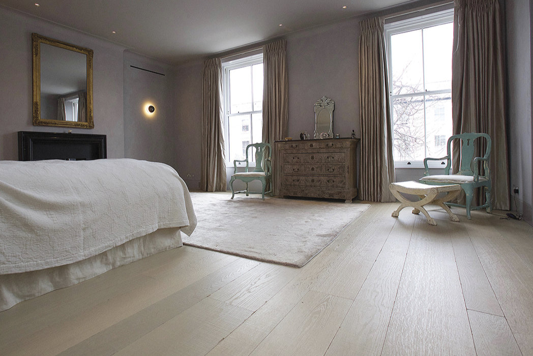 Bespoke wood floor in domestic space